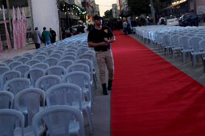 This year, a 100-metre red carpet was rolled out for the event. Reuters.