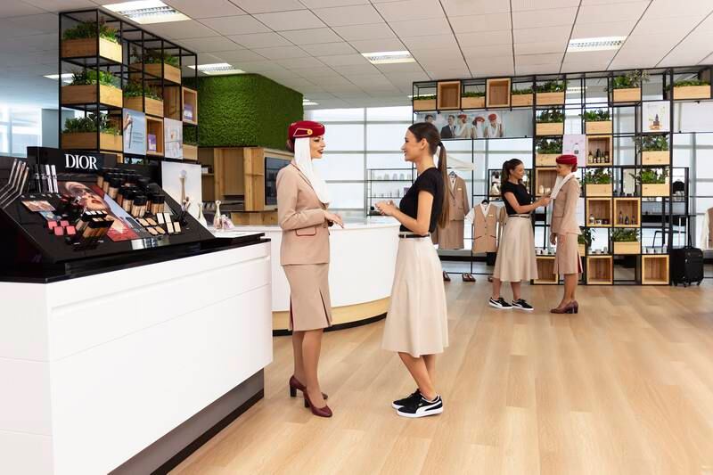 Emirates cabin crew can visit the newly opened luxury beauty hub at the airline's Dubai headquarters. Photo: Emirates