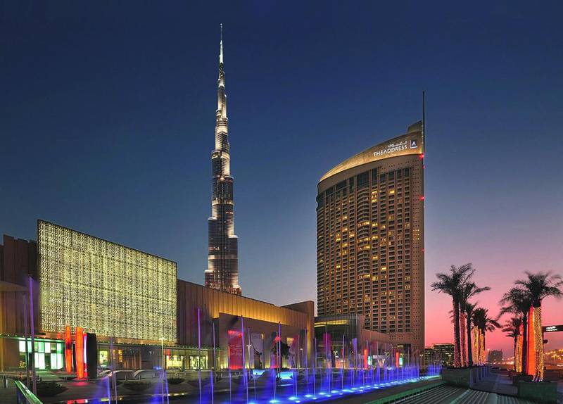 The Address Dubai Mall. Courtesy of Le Portes Des Indes