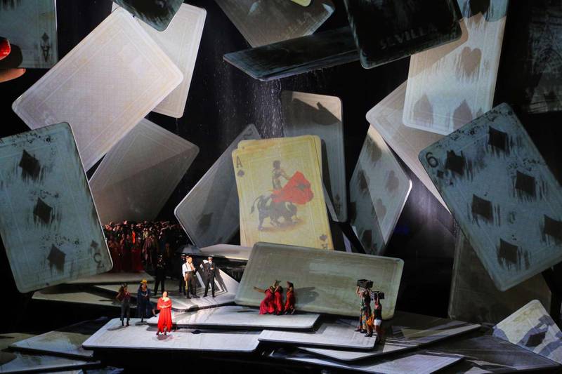 Devlin's design for the opera 'Carmen', staged at the Bregenz Festival in 2017. Courtesy Es Devlin