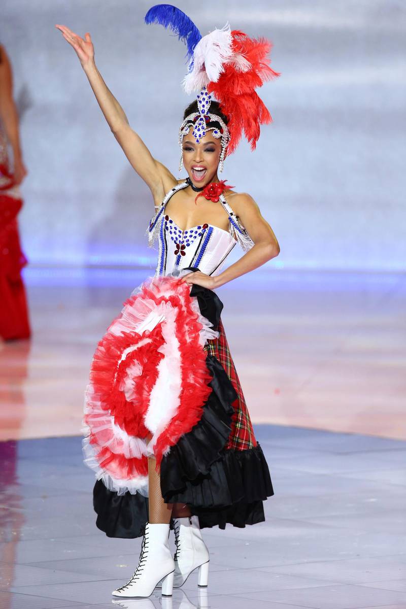 Miss France, Ophely Mezino, performs at the 69th annual Miss World competition . AP