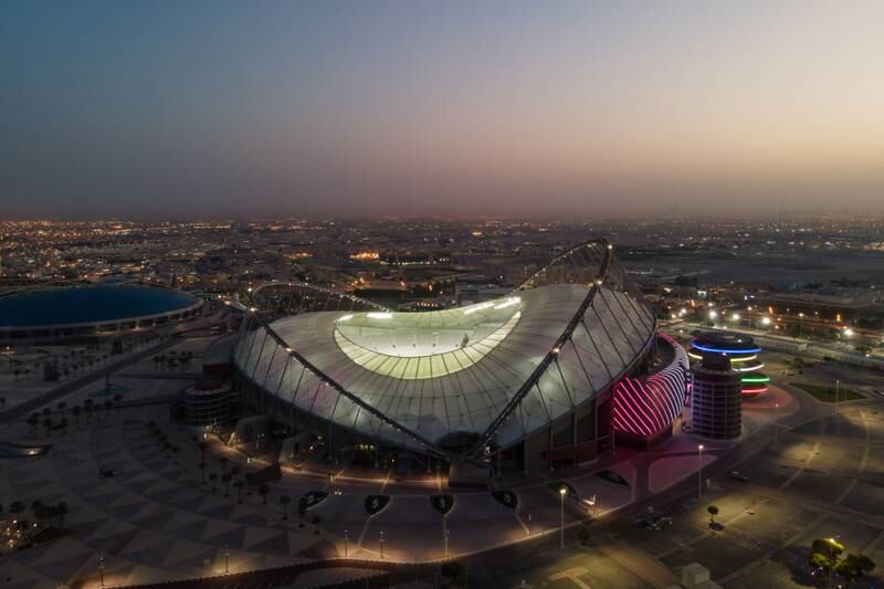 Aerial view of Khalifa International Stadium. Getty