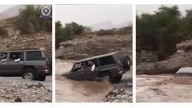 Four arrested in Oman after car swept away in wadi flooded by record rainfall