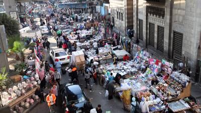 Egypt's food prices and core inflation have hit record highs, increasing 62 per cent and 40 per cent annually, respectively. EPA