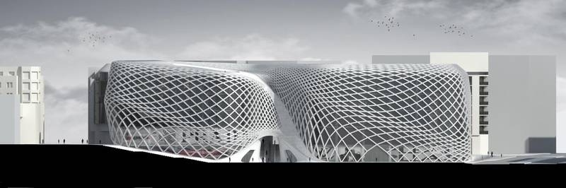 Render of the Beirut Souks Department Store, which was meant to open this year. Courtesy Zaha Hadid Architects