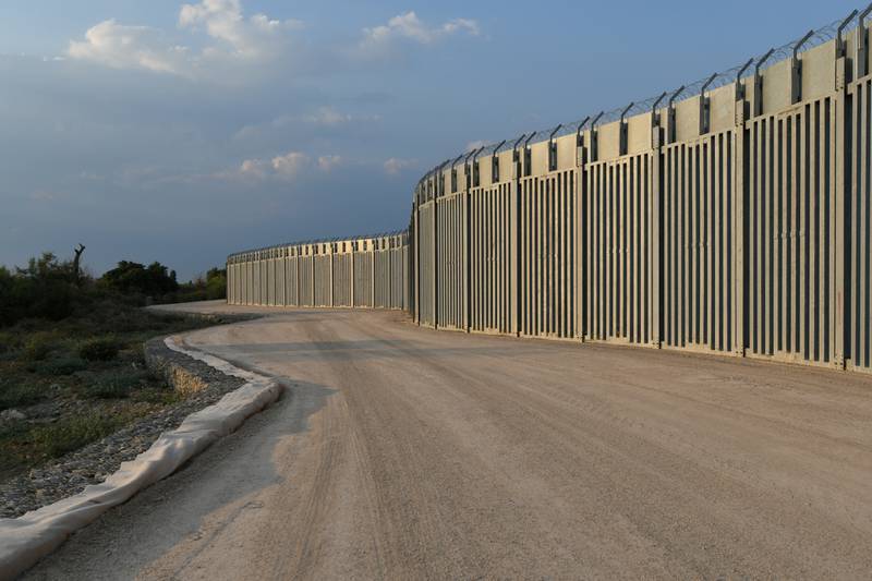 Greece built a wall on its border with Turkey to prevent a surge of illegal migration from Afghanistan. Reuters