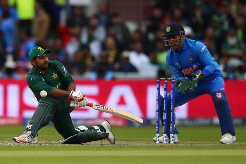 Sarfaraz Ahmed (3/10): The captain won the toss, but that was about the only success he had on the day. In hindsight, sending India in was the wrong call to make as their arch-rivals did what they have done against his side at World Cups - post a sizable total and apply scoreboard pressure. Sarfaraz took two catches and was largely tidy behind the stumps. His batting, however, was all over the place. AP Photo