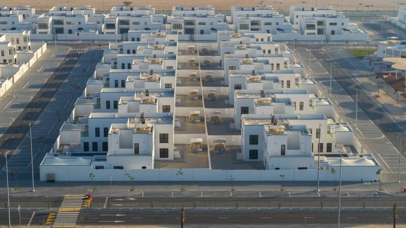 Al Mughirah housing project, which includes 410 residential villas for UAE citizens, combines modern design with features inspired by Emirati culture.
