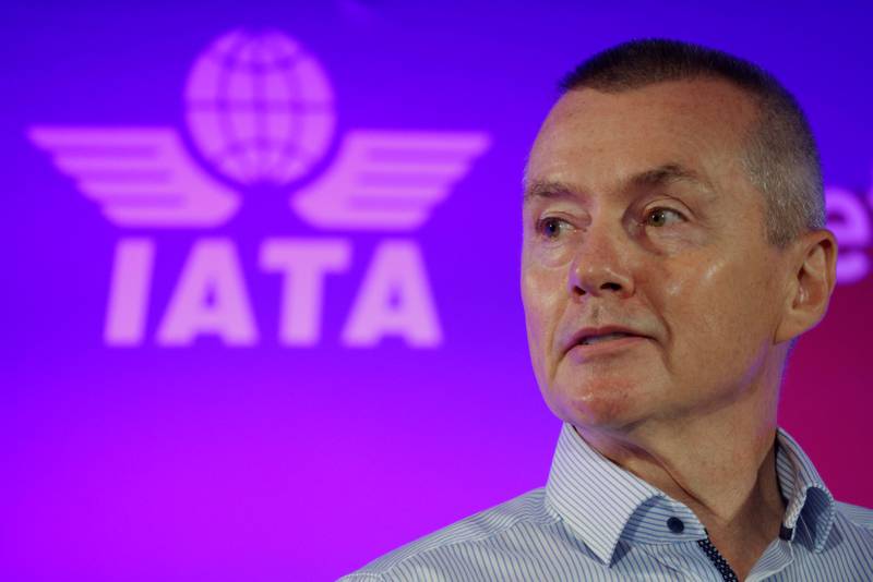 Willie Walsh, director general of the International Air Transport Association, takes part in a panel discussion at the Iata Annual General Meeting in Boston last week. Photo: Reuters