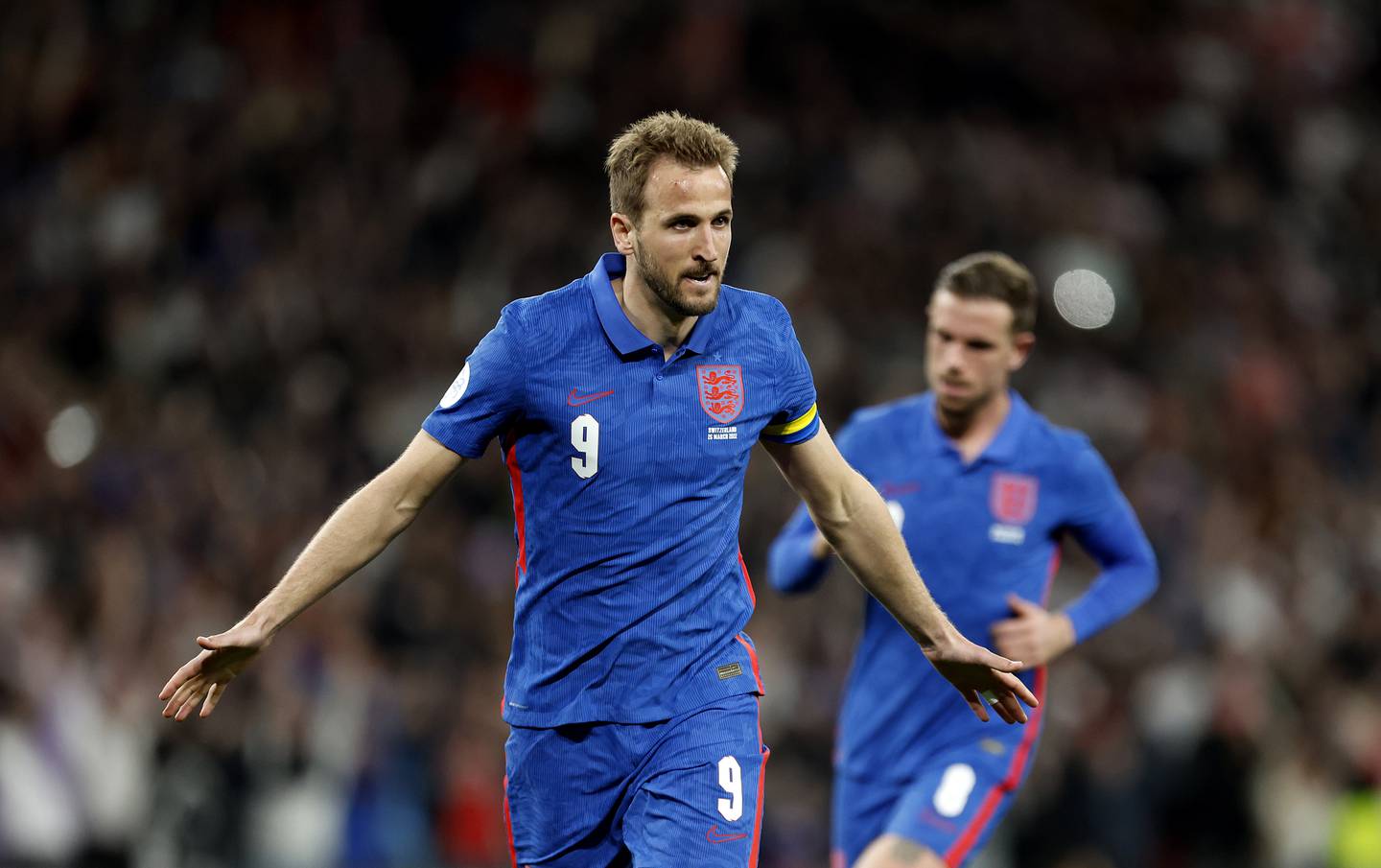 Harry Kane will be looking to edge closer to England's all-time goalscoring record in Qatar. PA