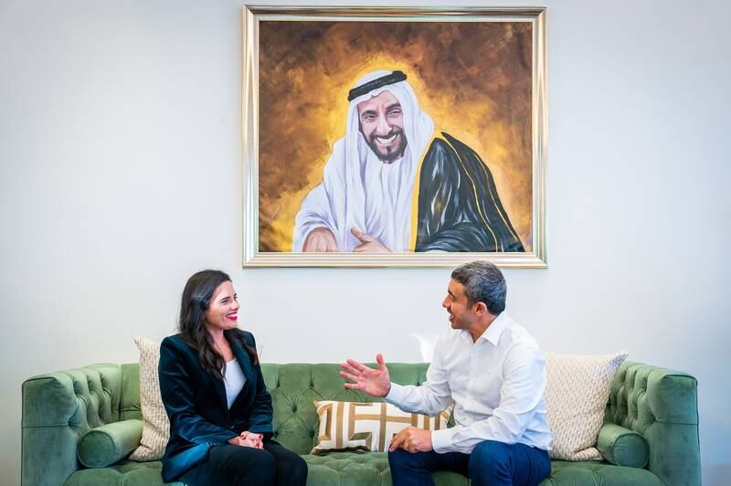 Sheikh Abdullah with Israeli Interior Minister Ayelet Shaked. They reviewed co-operation in several fields, with an emphasis on defence.