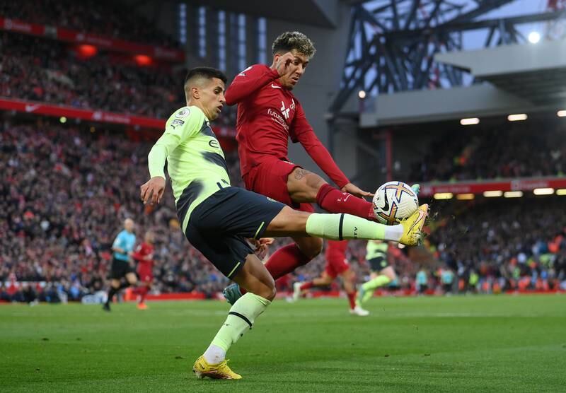 Joao Cancelo – 4. The Portuguese misjudged the ball and was turned by Salah for Liverpool’s goal. It was the defining moment in the game. He will be disappointed with that and his distribution was poor, too. Getty Images