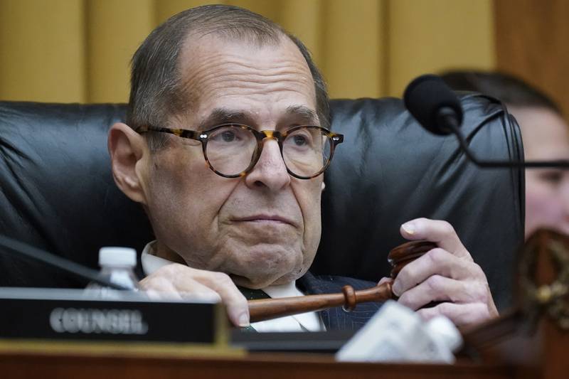 US House judiciary committee chairman Jerry Nadler leads a hearing at the Capitol in Washington. AP