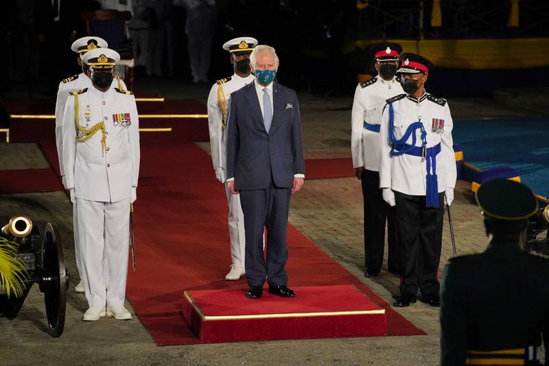 The presidential inauguration ceremony was held to mark the birth of a new republic in Barbados. Reuters