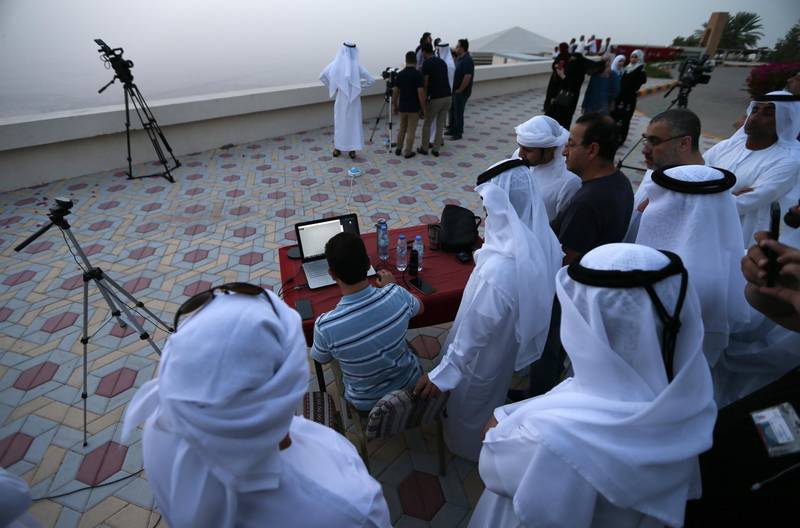 The International Astronomical Centre set up telescopes on Jebel Hafeet in Al Ain, one of the country's highest mountains. EPA