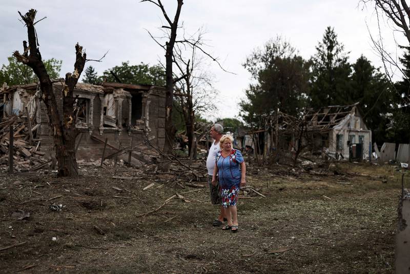 Destruction in the warzone of Kramatorsk, after military strikes as Russia's invasion of Ukraine continues. Reuters