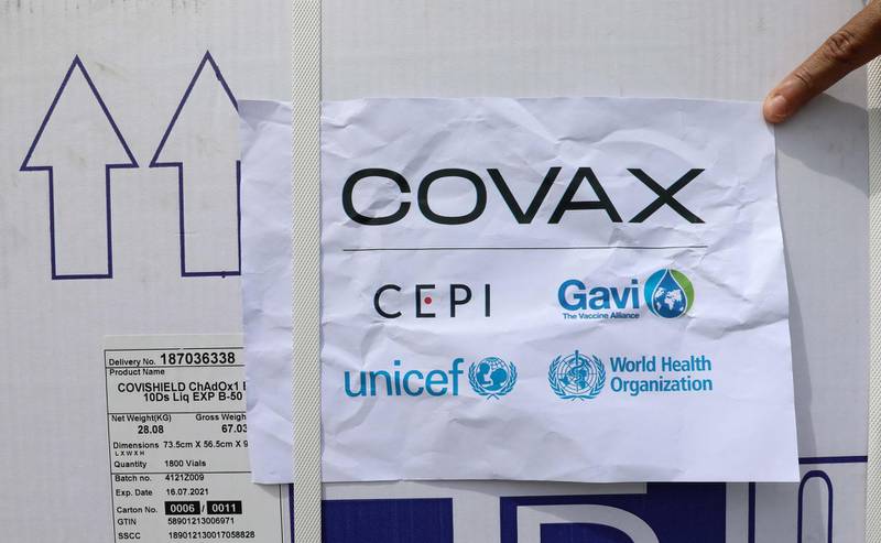 Provided through the global Covax initiative, Oxford-AstraZeneca vaccines arrive at Mogadishu, Somalia. The first shipment of 300,000 doses of the vaccine will be used to inoculate the country's frontline workers, the elderly and those with chronic health conditions. Reuters