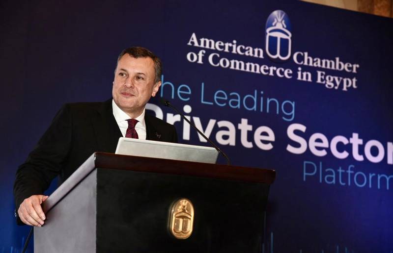 Egypt's Minister of Tourism and Antiquities Ahmed Issa said he sees an opportunity for private sector-led growth. Photo: American Chamber of Commerce in Egypt