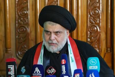 Moqtada Al Sadr, leader of Iraq's Sadrist Movement, has renewed calls for a boycott of the local elections next month. AFP