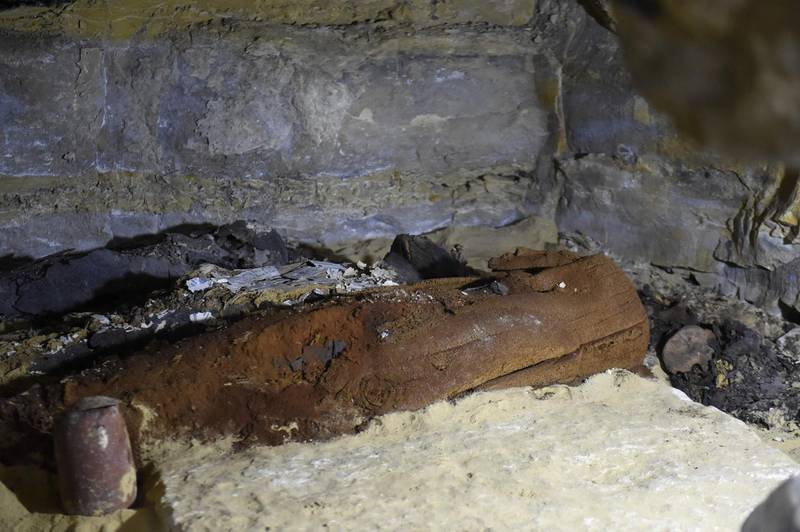 The tomb was found at the depth of five metres, considered to be the largest to be discovered in Alexandria with the height of 185 cm, length 265 cm and width of 165 cm. AFP