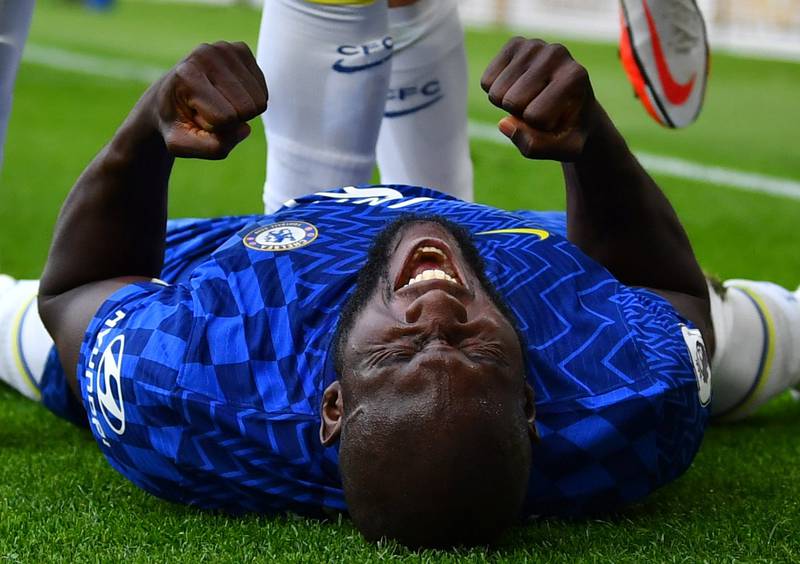 Romelu Lukaku celebrates scoring  Chelsea's opening goal in their 3-0 Premier League win over Aston Villa at Stamford Bridge on Saturday, September 12. Reuters