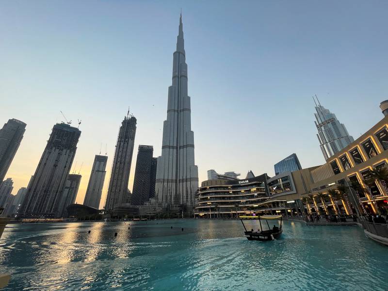 Downtown Dubai. The emirate's non-oil economy remained robust in December. Reuters