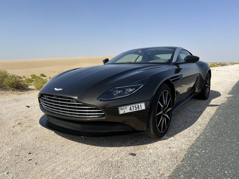 The Aston Martin DB11 V8 has a top speed of 309 kilometres per hour. All photos: Nathan Irvine for The National