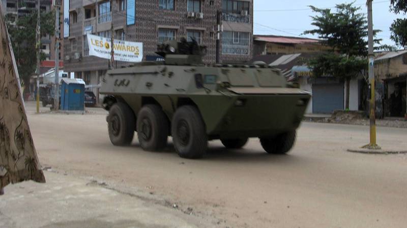 An army vehicle on the streets of Conakry. Reuters