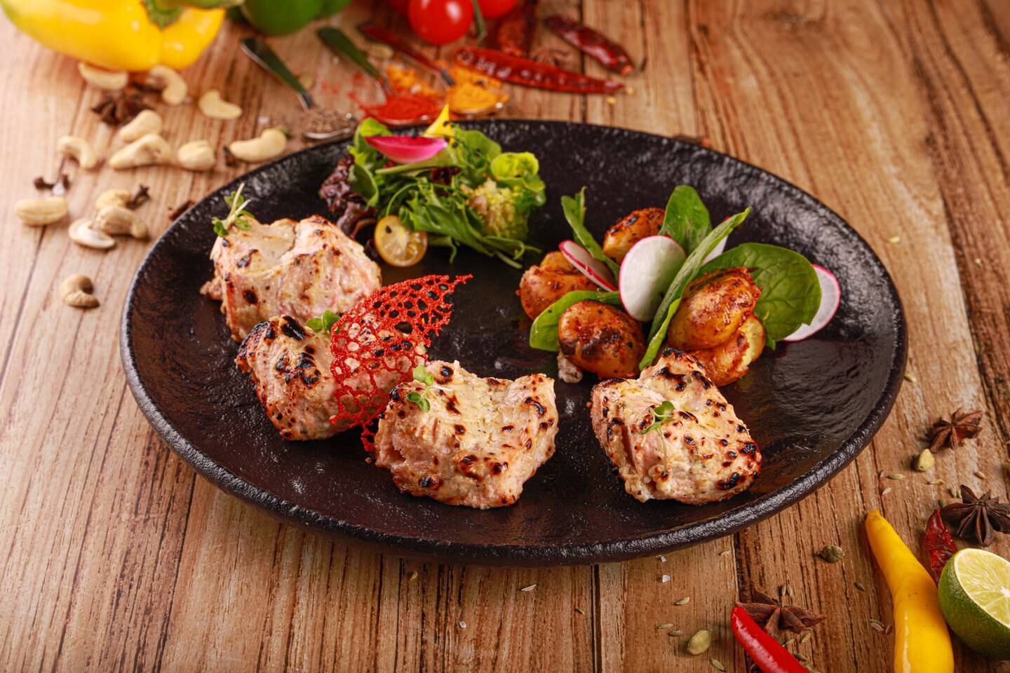 The spice-free but flavourful murg malai tikka. Photo: Laung by Peppermill