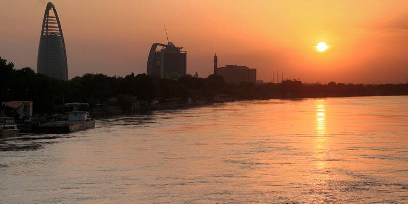 The Blue Nile in Khartoum, Sudan. Photo: AFP.