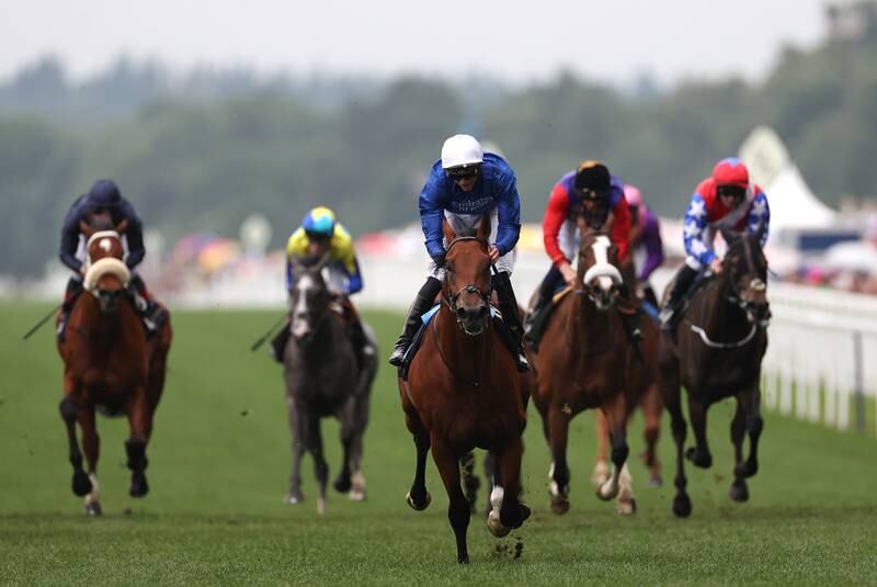 Naval Crown ridden by James Doyle wins The Platinum Jubilee Stakes. Getty Images