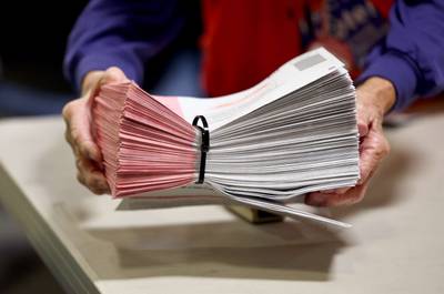 Ballots are processed in Las Vegas. Getty Images