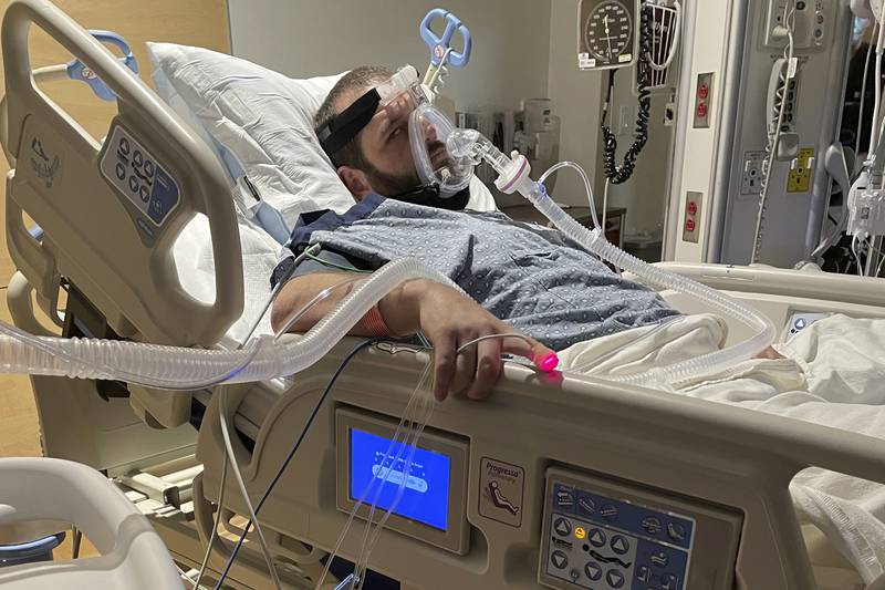 DJ Ferguson is initially treated at Milford, Massachusetts Regional Medical Centre, on November 27, 2021.  AP