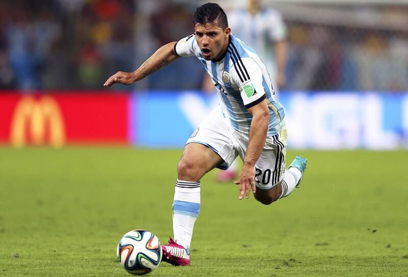 Argentina's Sergio Aguero during the Fifa World Cup 2014 group game against Bosnia and Herzegovina in Rio de Janeiro in June, 2014. EPA