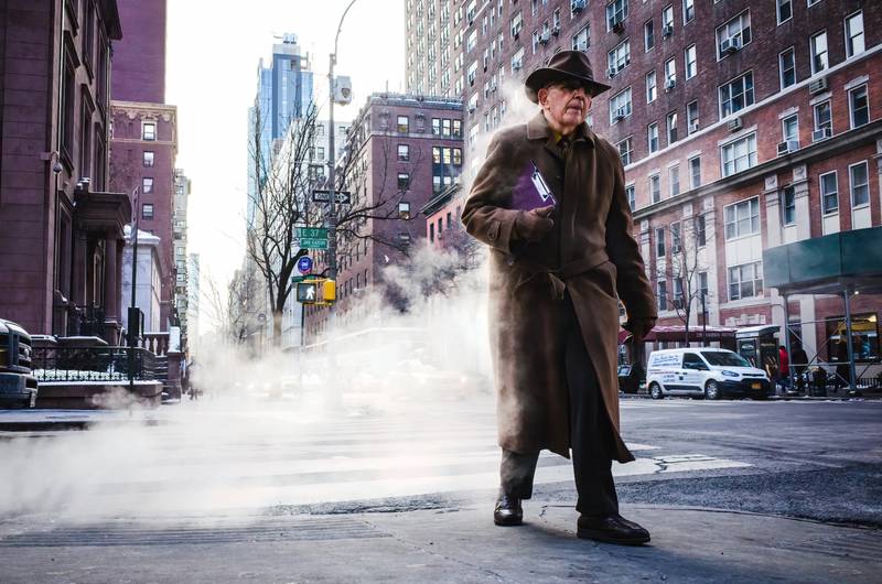 'Smokey Coat' by Michael Kowalczyk, first place, Street Photography.