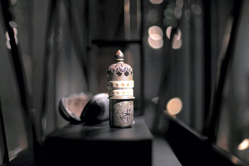 DUBAI, UNITED ARAB EMIRATES - April 4 2019.

Traditional medkhans for liban (frankincense)  on display at Dubai Culture's Perfume House.

The museum is housed within the former home of Sheikha Shaikha bint Saeed bin Maktoum, who was an avid perfumer. Many of the items inside were part of her personal collection. This includes her perfume application and a 28kg piece of oud she had in her house and which she donated to the museum just a few weeks before she died in 2017, as well as other artefacts from other notable Emiratis, and those sourced from sites such as Saruq Al Hadid, an archaeological site in Dubai.

Inside, the museum uses technology and interactive elements to tell the story of perfume in the UAE. You enter through a courtyard, where you'll find descriptions of all of the most common sources of perfume; you hear via video interviews from first, second and third-generation Emiratis, who talk about their family’s perfuming traditions.

There's also a perfume workshop where you can learn how to mix your own fragrance using an interactive mixing table.

The creek area will consist of 23 museums that will open as part of the Dubai Historical District project, which was first announced by Sheikh Mohammed bin Rashid, Vice President and Ruler of Dubai, in 2015. The project is being developed by Dubai Municipality, Dubai Culture and Dubai Tourism.

The Shindagha neighbourhood is known today for its coral-clad houses, traditional wind towers, and attractions such as the Heritage and Diving Museum, and the Sheikh Saeed Al Maktoum House. This was the residence of the Al Maktoum family until as recently as 1958, and was the home of the Dubai monarch at the time, Sheikh Saeed Al Maktoum, the grandfather of Sheikh Mohammed bin Rashid.

(Photo by Reem Mohammed/The National)

Reporter: 
Section:  NA
