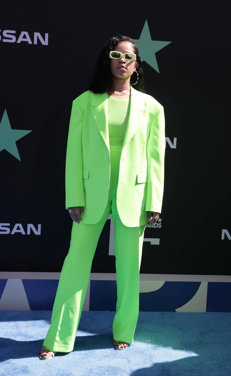 Ella Mai arrives at the BET Awards on June 23, 2019, in Los Angeles. Reuters