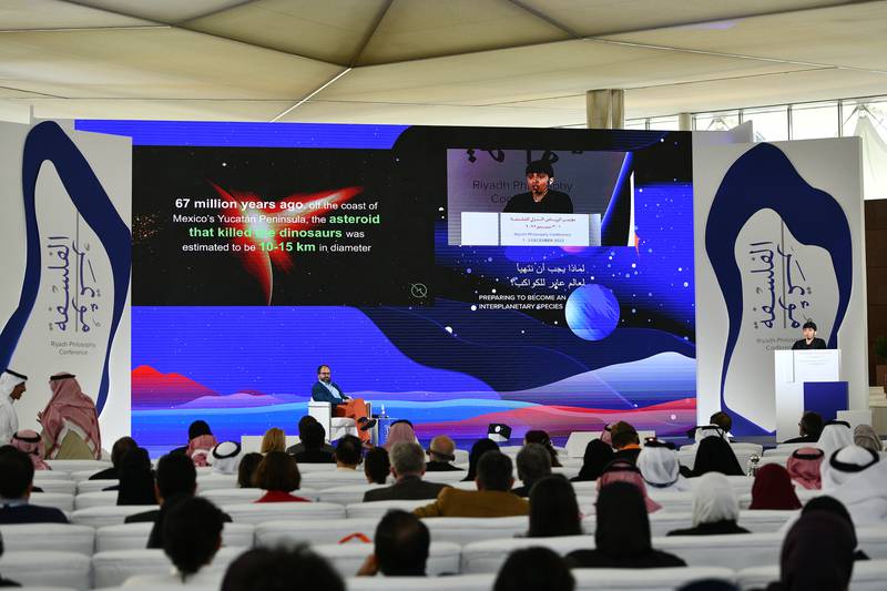 Interplanetary exploration was discussed at the Riyadh Philosophy Conference on Thursday. Photo: Riyadh Philosophy Conference