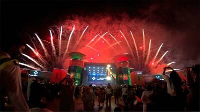 Fireworks will light up the sky on National Day at Bawabat Al Sharq Mall. Photo: Bawabat Al Sharq Mall