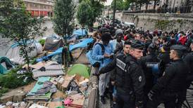 French police clear out another migrant camp in central Paris