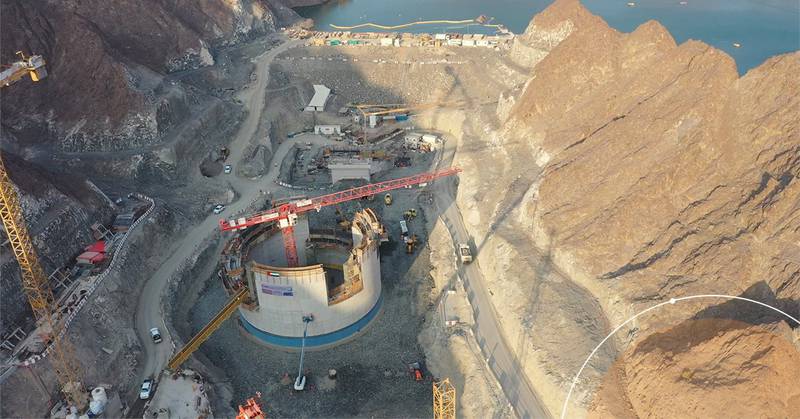 Dewa's hydroelectric plant project in Hatta. Photo: Dewa