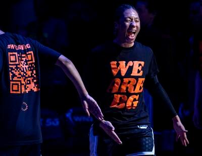 Minnesota Lynx's Aerial Powers wears a shirt in support of Griner during introductions for the team's WNBA basketball game against the Seattle Storm. Star Tribune / AP