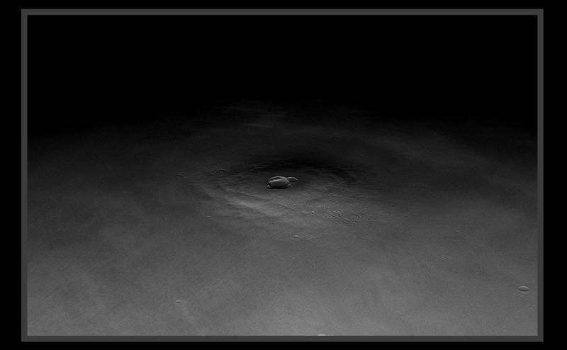 A close-up of Olympus Mons on Mars, the largest mountain in the solar system. This image was processed by Stuart Atikson, an amateur astronomer in the UK. Photo: Hope Mars mission / Stuart Atikson