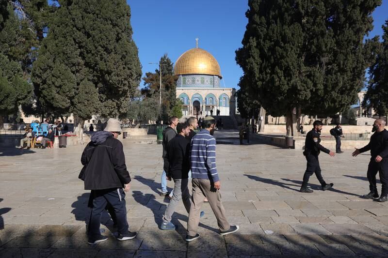 Temple Mount in Jerusalem. UK Prime Minister Rishi Sunak spoke on the phone to his Israeli counterpart. EPA
