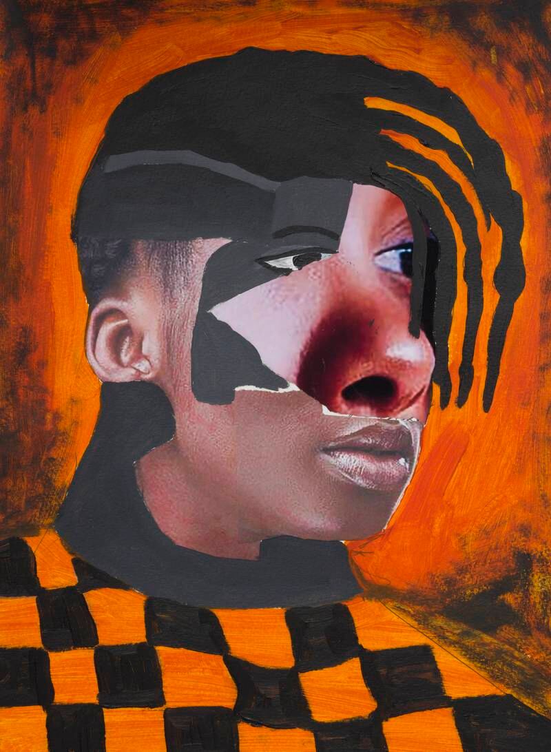 Amponsah gives the portraits his idiosyncratic collage treatment – this time incorporating actual printed photographs