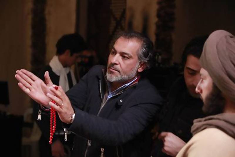 The director Hatem Ali on the set of the historical television drama Omar. Reuters / MBC