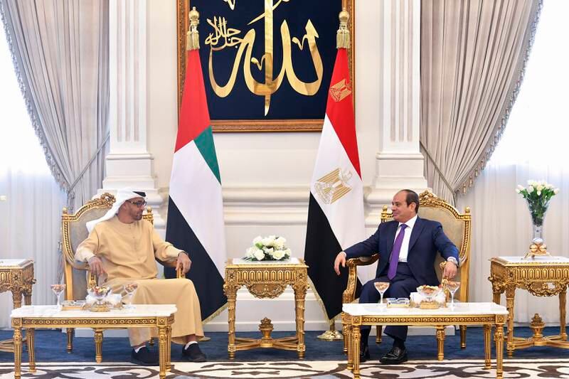 The leaders discussed bilateral co-operation and the many opportunities to grow and enhance the strategic partnership between the UAE and Egypt.