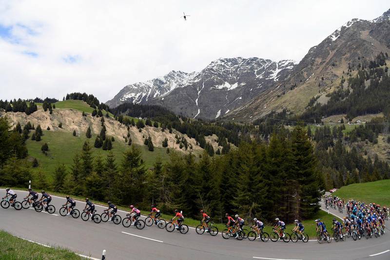 The peloton during Stage 20. PA