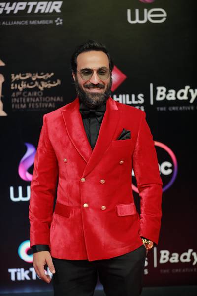 Egyptian actor Ahmed Fahmy arrives at the closing ceremony of the 41st Cairo International Film Festival. EPA