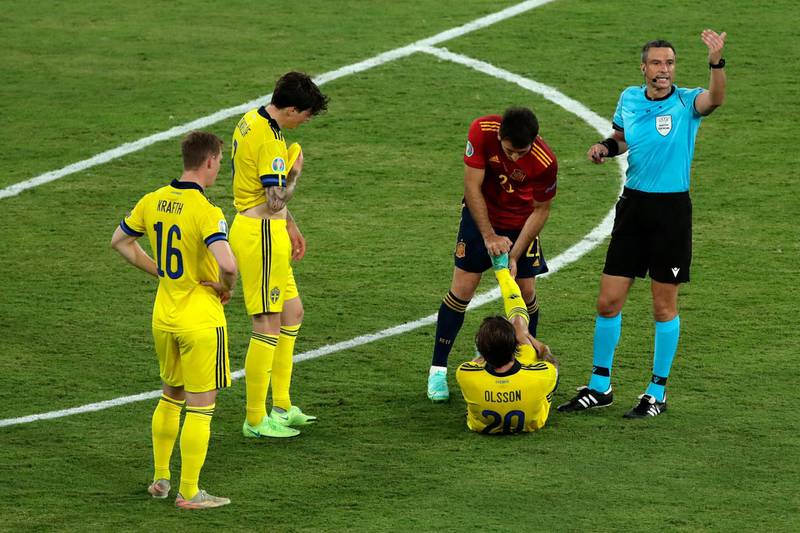 Mikel Oyarzabal – N/A. On for Olmo on 74 as Spain sought magic to break down the obstinate Swedes. Getty Images
